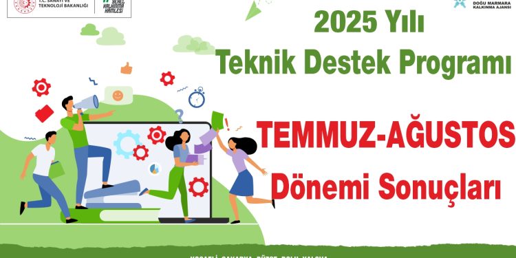 2025 Yılı Teknik Destek Programı Temmuz-Ağustos Dönemi Başvuru Sonuçları