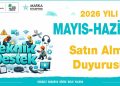 2026 Yılı Teknik Destek Programı Mayıs-Haziran Dönemi Satın Alma Duyurusu